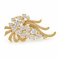Crystal Bouquet Statement Brooch