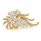 Crystal Bouquet Statement Brooch