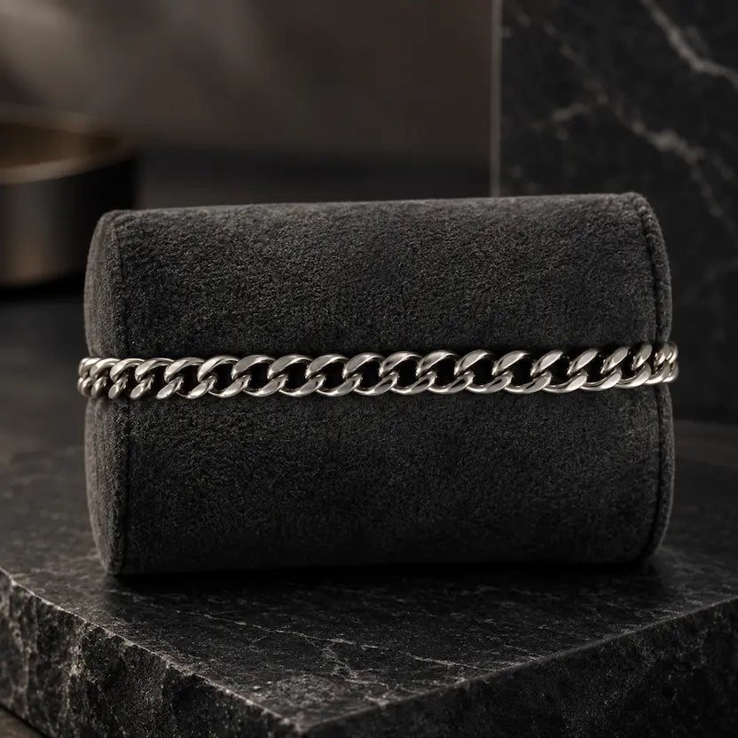 Slim Curb-Link Men's Bracelet