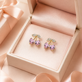 Rose Leaf Stud Earrings