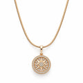 Sunburst Chakra AD Pendant Necklace
