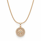Sunburst Chakra AD Pendant Necklace