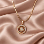 Sunburst Chakra AD Pendant Necklace