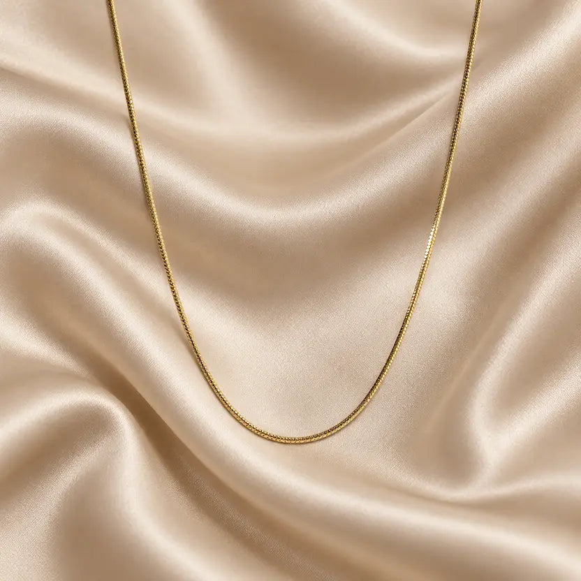 Sleek Gold-Tone Chain Necklace