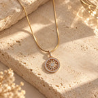 Sunburst Chakra AD Pendant Necklace