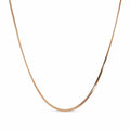 Sleek Rose Gold-Tone Snake Chain Necklace