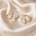Sculptural Ribbon Stud Earrings
