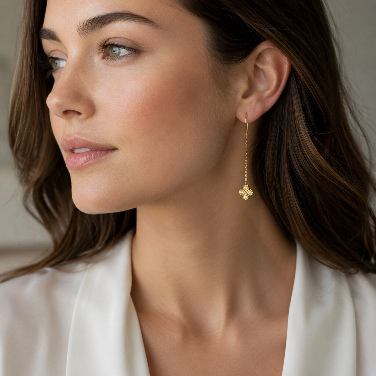 Sui Dhaaga Square Dangler Earrings
