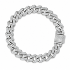 Iced Cuban Silver Bracelet