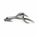 Antler Branch Silver-Tone Brooch