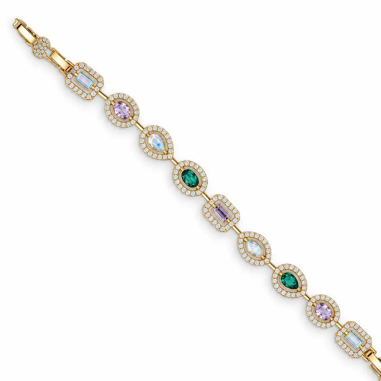 Mixed-Cut Swarovski Crystals Bracelet
