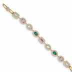 Mixed-Cut Swarovski Crystals Bracelet