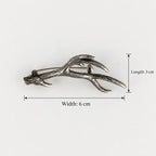 Antler Branch Silver-Tone Brooch