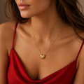 Dew Drop Heart Necklace
