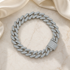 Iced Cuban Silver Bracelet