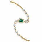 Emerald-Cut Swarovski Crystal Station Bracelet