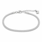 Snake Chain Silver Plated Bracelet