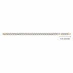 Round White CZ Rose-Gold Tone Tennis Bracelet