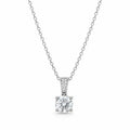Solitaire CZ Pendant Necklace