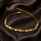 Heart Link Lace Chain Bracelet