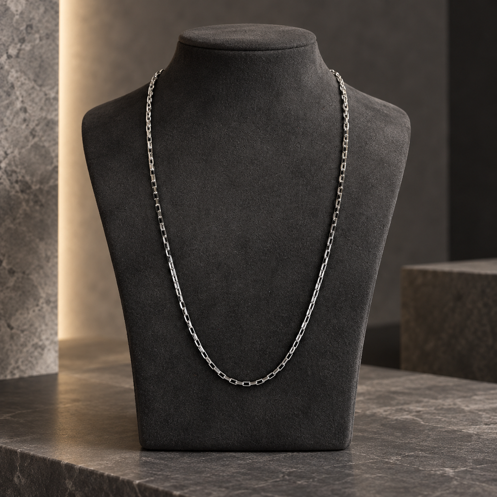 Paperclip Box Men's Chain | 22 Inch