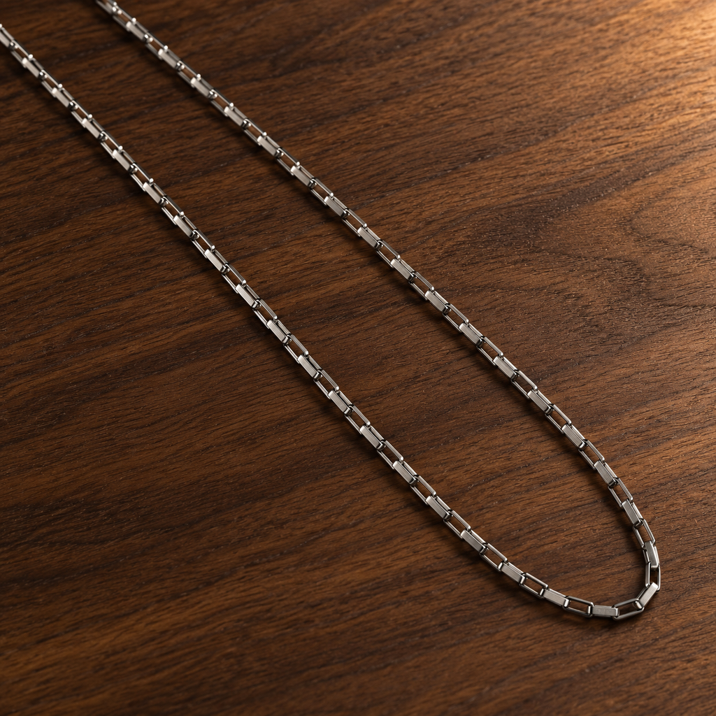 Paperclip Box Men's Chain | 22 Inch
