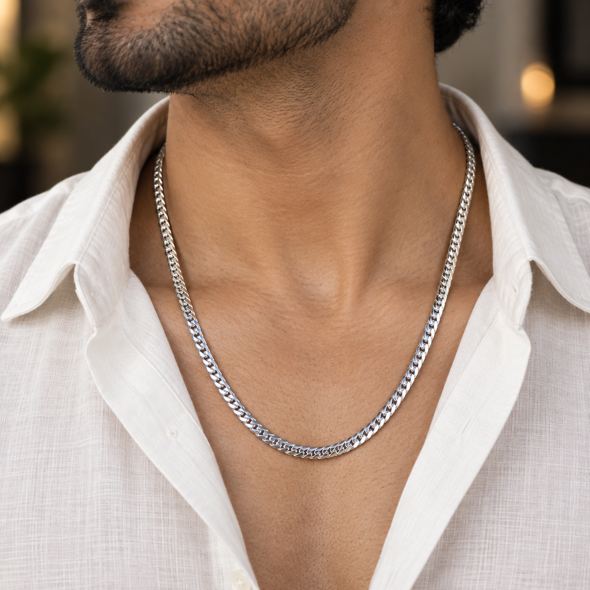 Curb Link Snake Men's Chain | 22 Inch