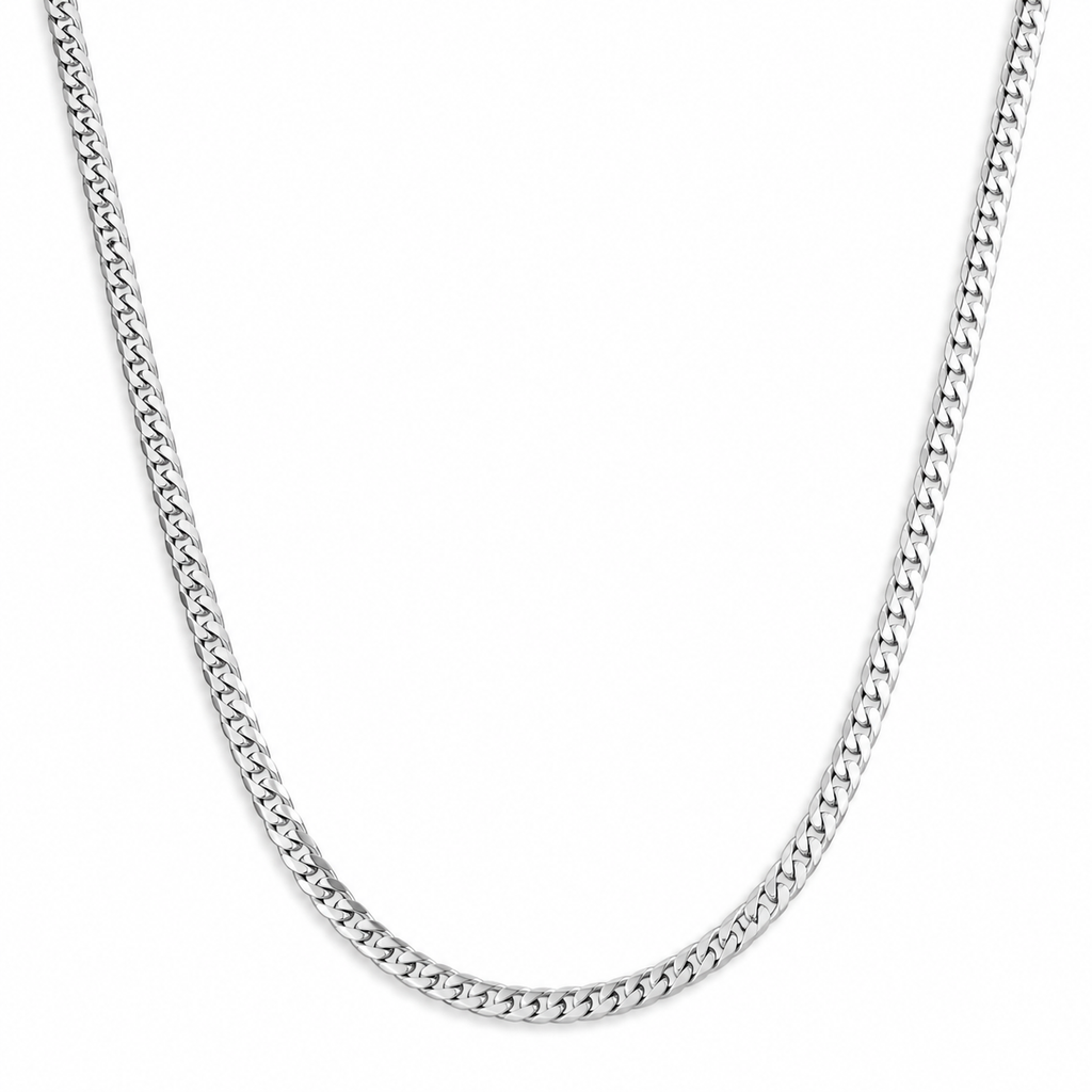 Polished Curb-Link Men's Chain | 22 Inch