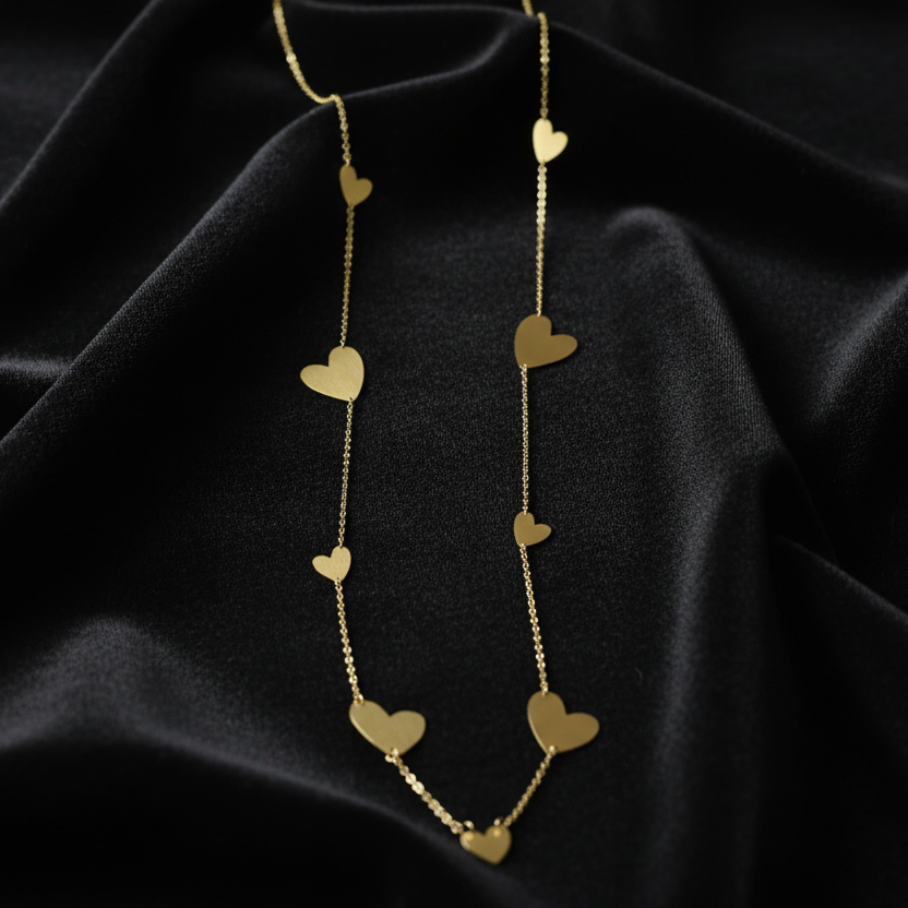 Eternal Heart Drape Necklace by SVORA