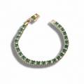 Emerald Tennis Adjustable Bracelet by SVORA