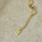 Opal Grey Gemstone Bracelet Good Luck Charm close up by SVORA