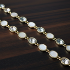 Opal Grey Gemstone Bracelet by SVORA