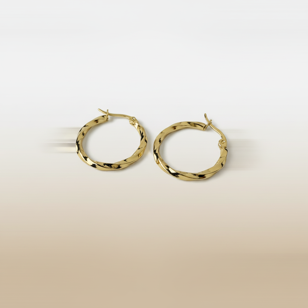 Minimal Round Hoop Earrings by SVORA