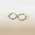 Minimal Round Hoop Earrings by SVORA