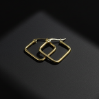 Minimal Square Hoop Earrings by SVORA