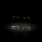 Minimal Triangle Hoop Earrings by SVORA