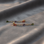 Multicolor stones Dangler Earrings by SVORA