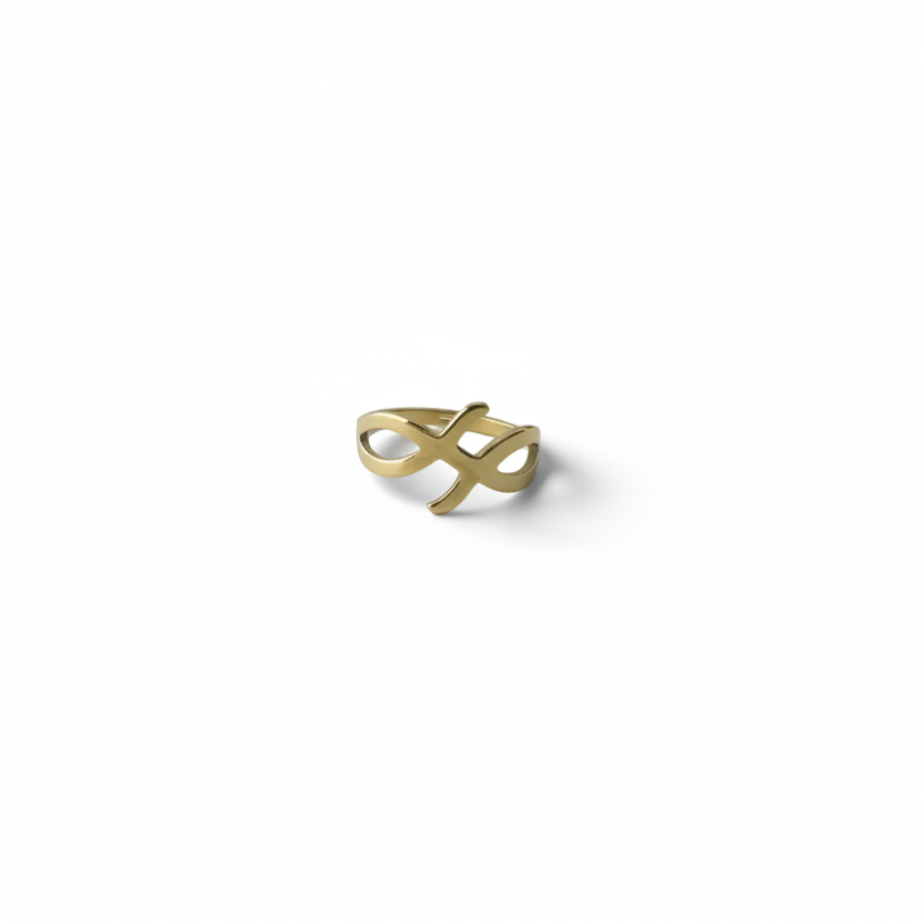 Aurelia Mask Gold Plated Ring by SVORA