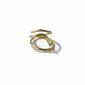 Chunky Abstract Gold Plated Ring by SVORA