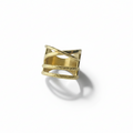 Chunky Stacked Gold Plated Ring by SVORA