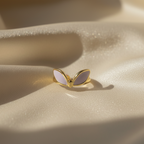 Celeste Lavender Blush Enamel Bunny Adjustable Ring by SVORA