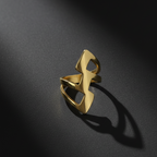 Chunky Flash Superhero Gold Plated Ring by SVORA