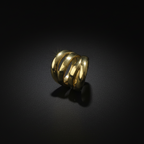 Chunky 4 Layers Gold Plated Ring by SVORA