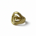 Chunky Rose Shaped Gold Plated Rings by SVORA