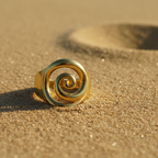 Chunky Rose Shaped Gold Plated Rings by SVORA