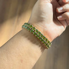 Emerald Double Row Tennis Bracelet