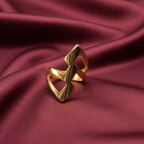 Chunky Flash Superhero Gold Plated Ring by SVORA