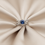 Midnight Blue Gemstone Adjustable Ring by SVORA