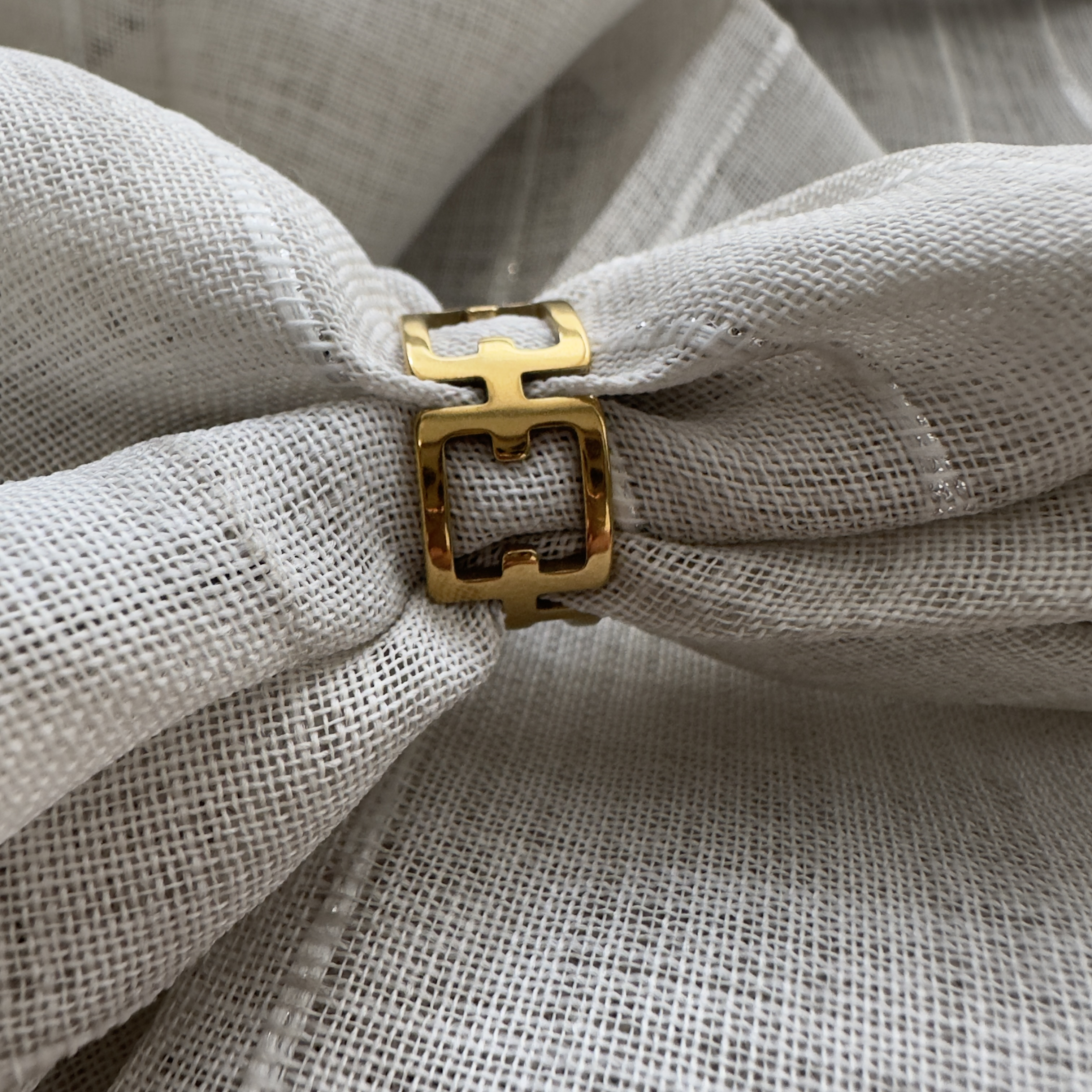 Aurelia Geometric Gold Plated Ring by SVORA