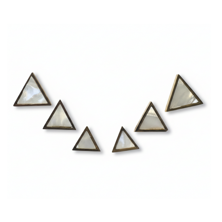 Minimal Opal Studs Earrings - Set Of 3 by SVORA